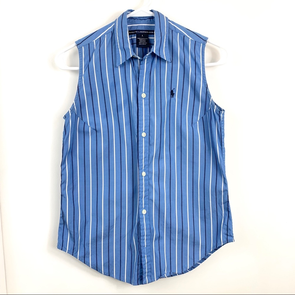 Ralph Lauren Sleeveless Shirt SZ 2